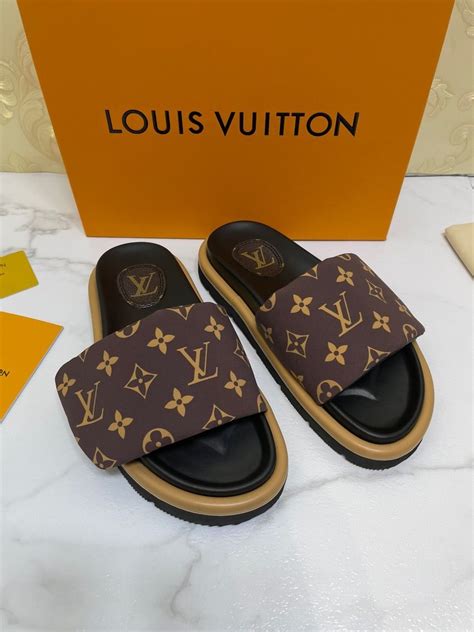 lv slides pillow|louis vuitton slides for ladies.